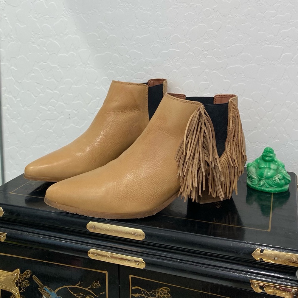 Zara Fringe Booties